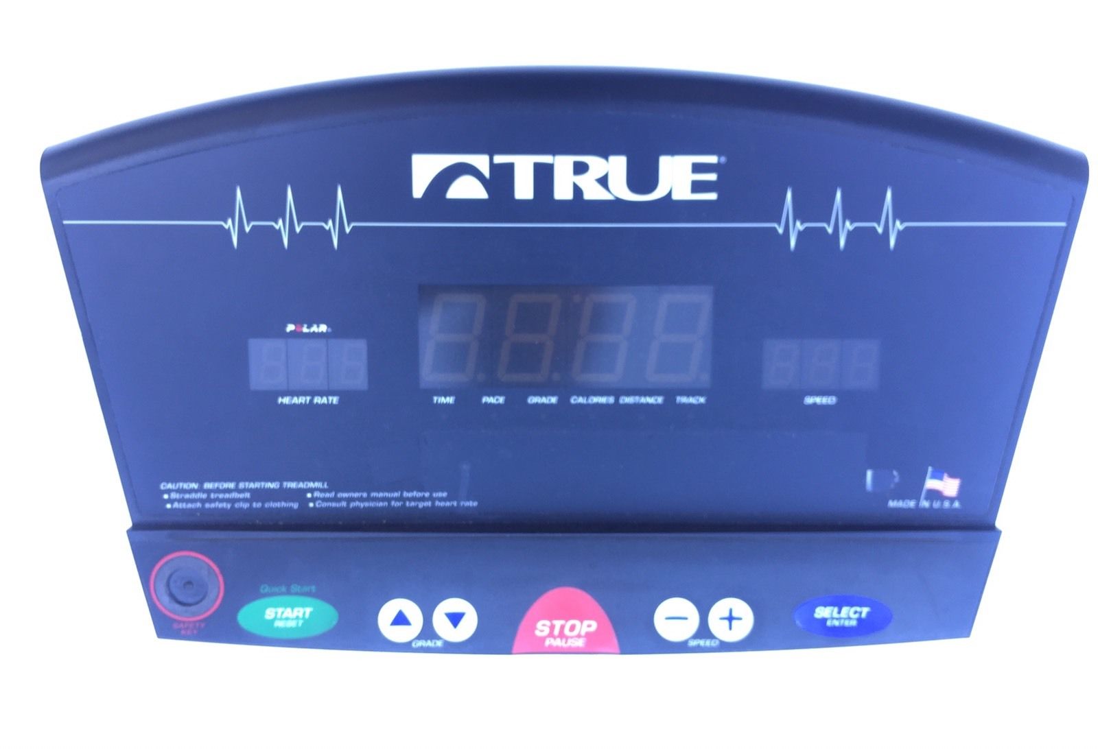 True Fitness Treadmill Display Console 850N - ZTX 850 z8.1 Non HRC 00299100 (Used)