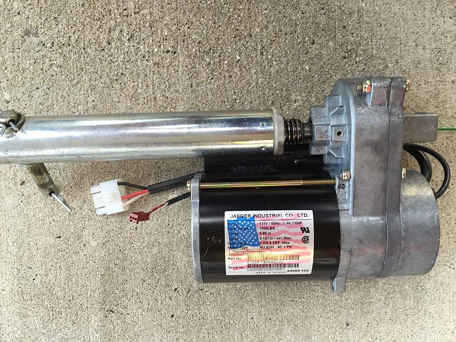Incline Elevation Motor Jaeger Industrial Lift Actuator