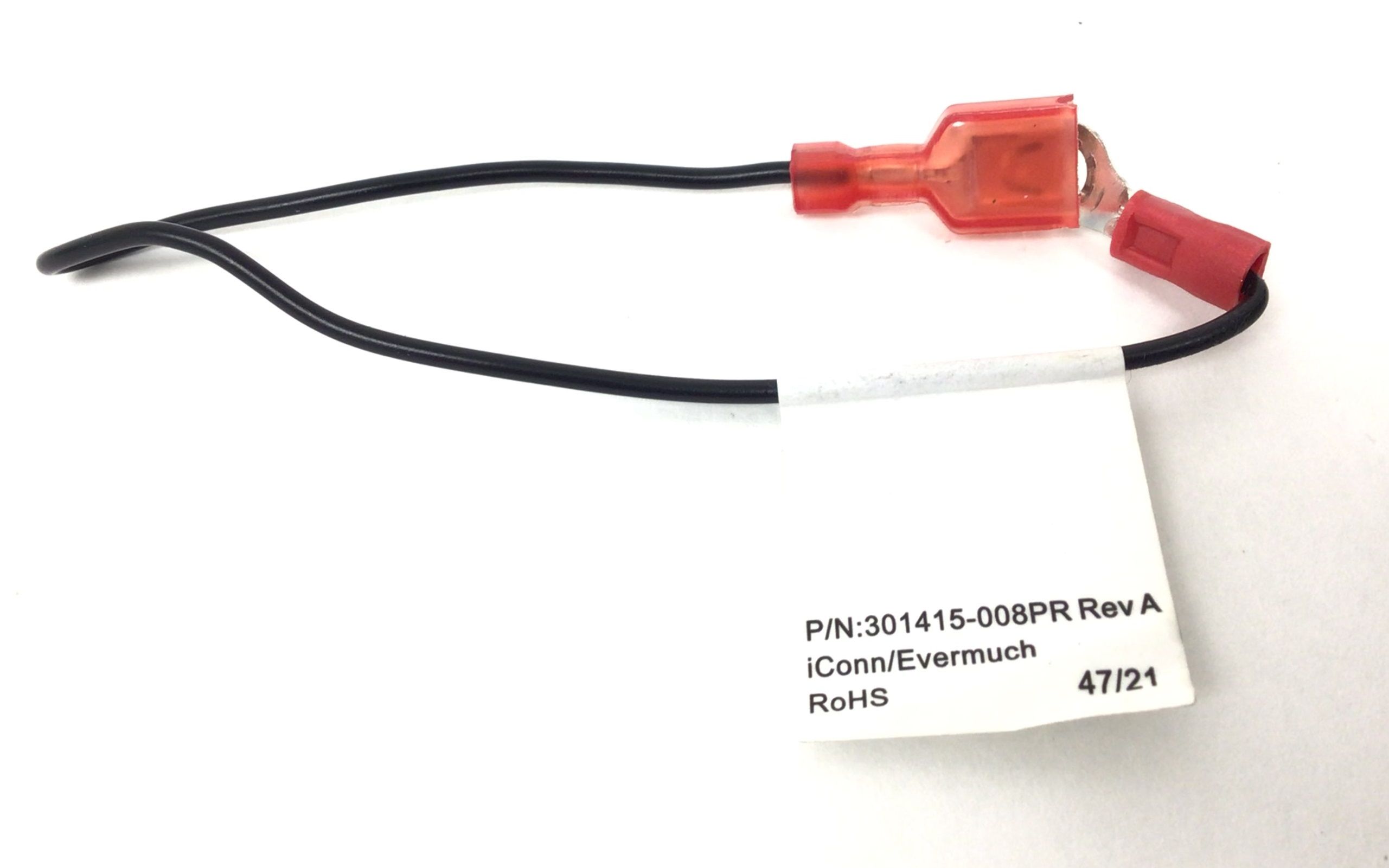 CBL 1C 20AWG #8 RING/250X032 QD REC